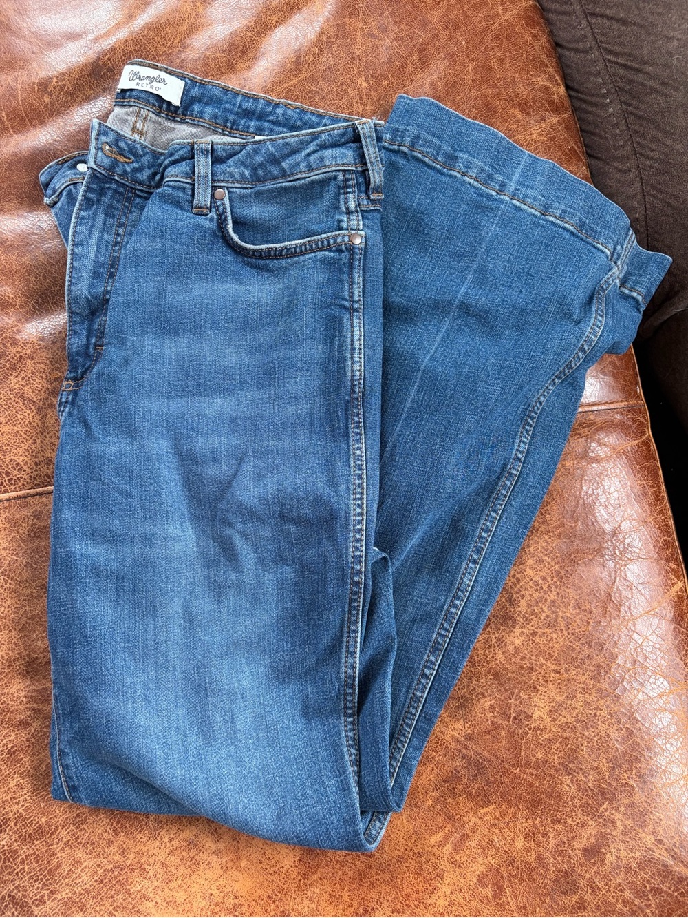 Wrangler Medium Blue Denim Jeans